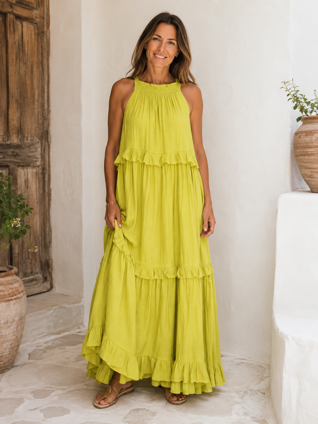 Elena – Vestido Largo Favorecedor