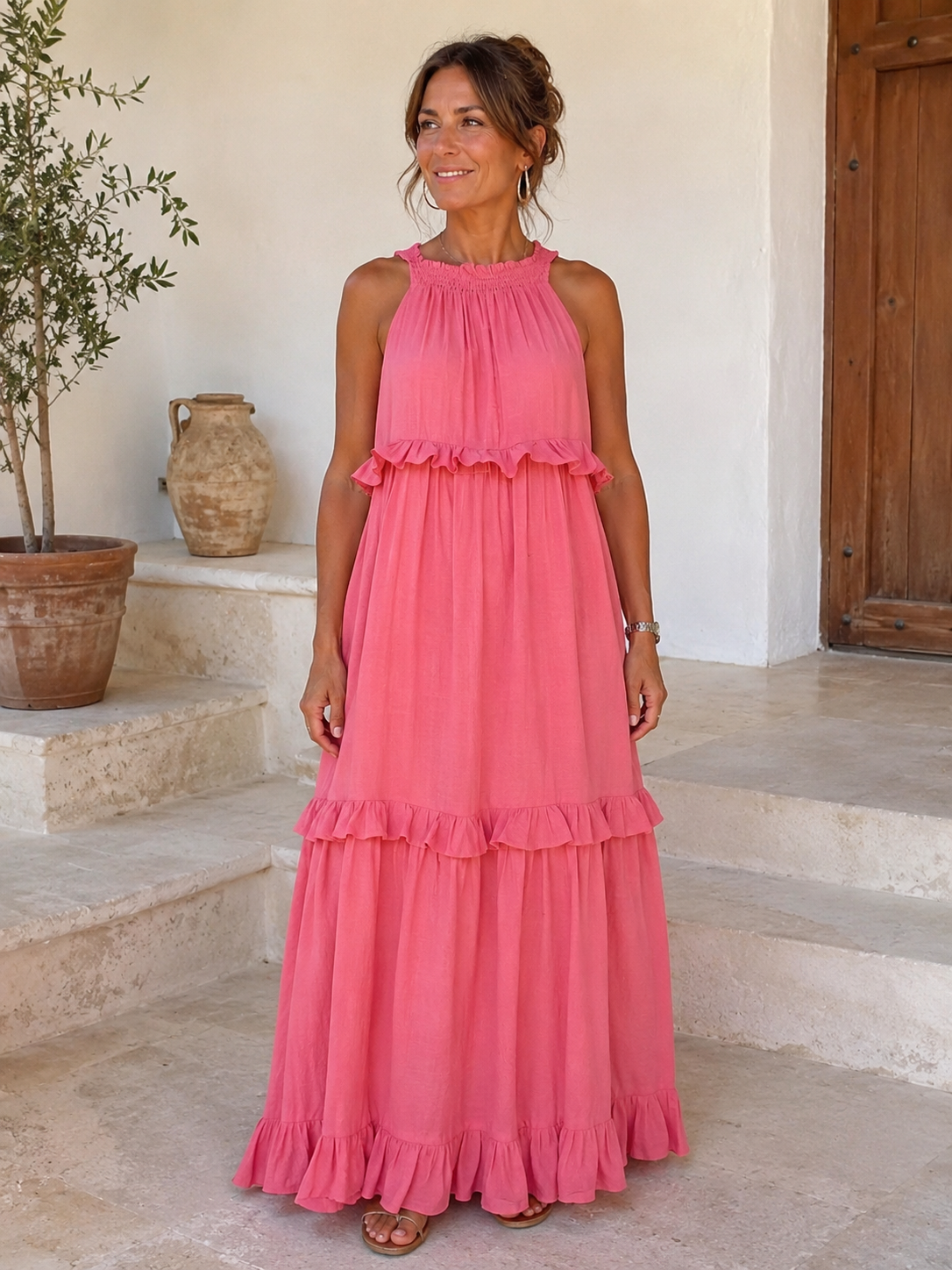 Elena – Vestido Largo Favorecedor