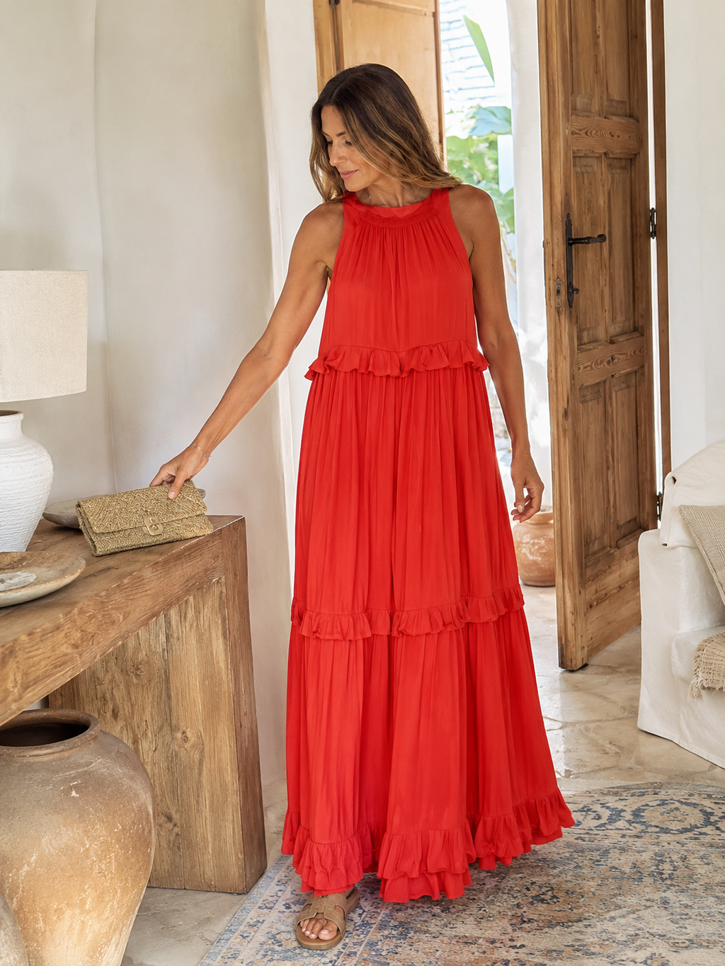 Elena – Vestido Largo Favorecedor