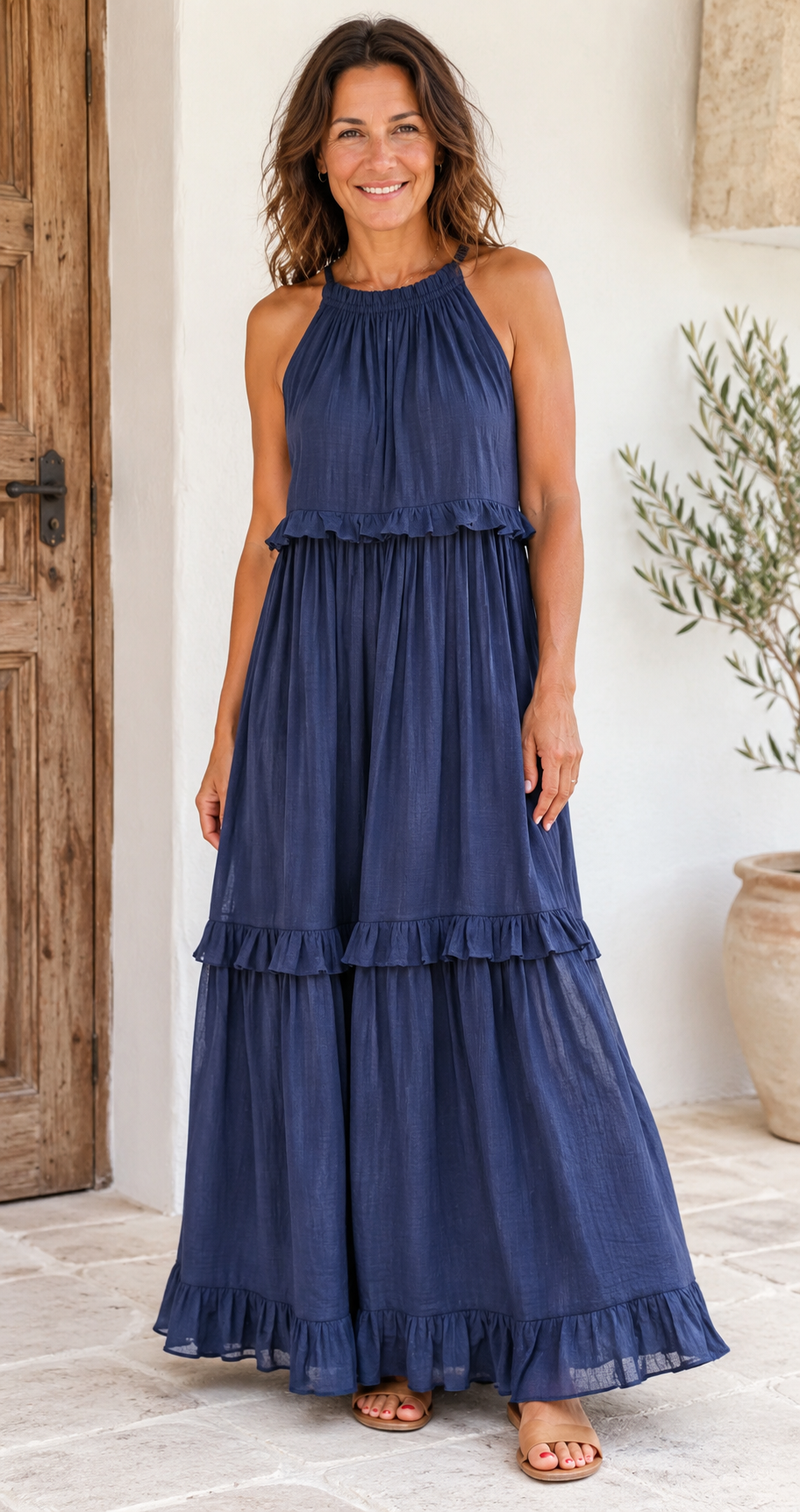 Elena – Vestido Largo Favorecedor