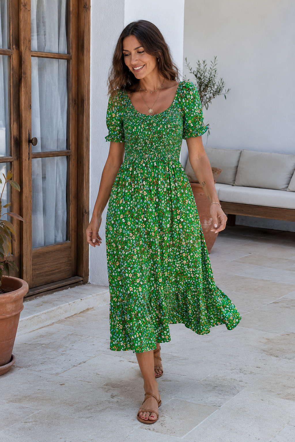 Lucía – Vestido Floral Favorecedor