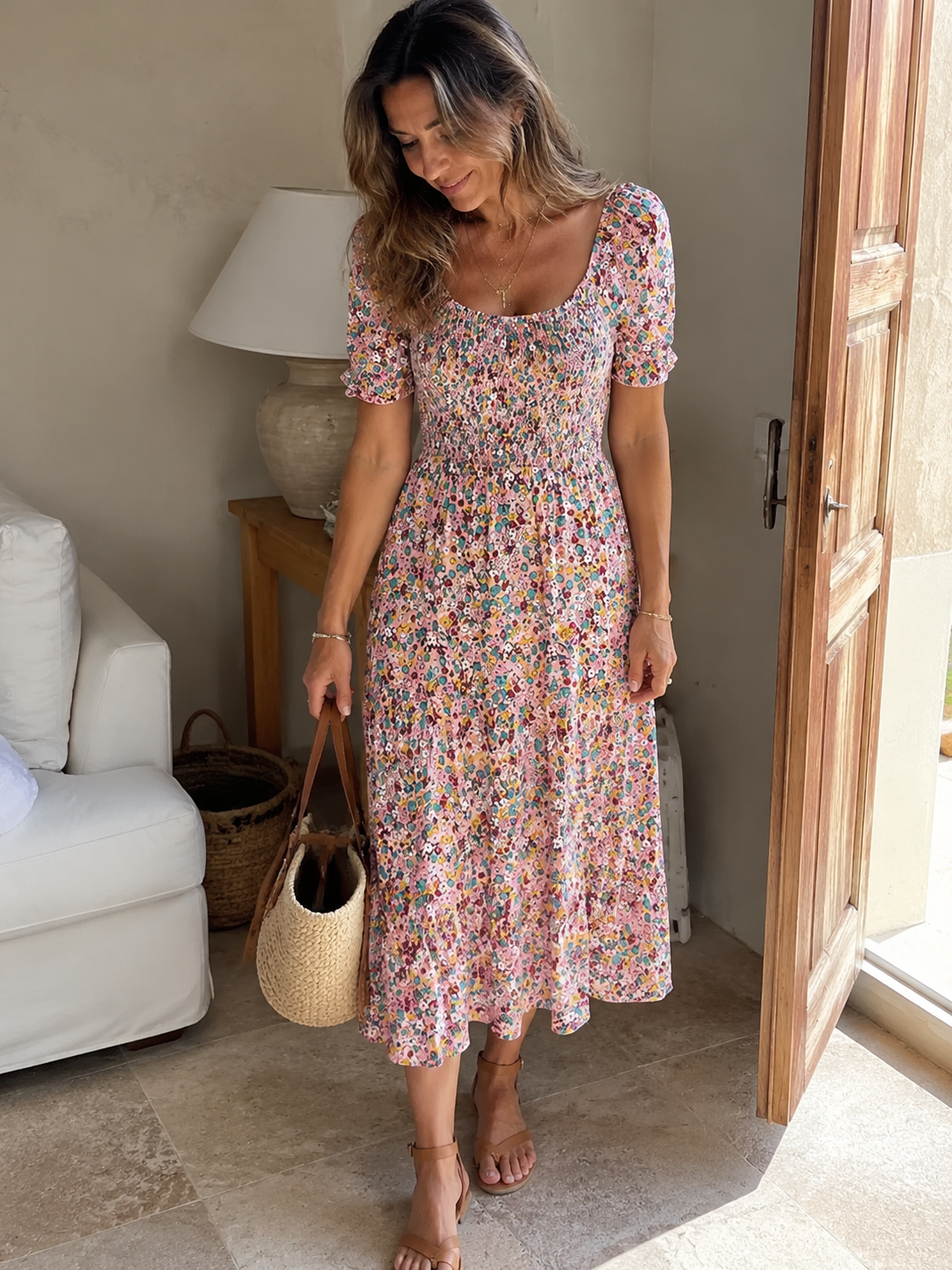 Lucía – Vestido Floral Favorecedor