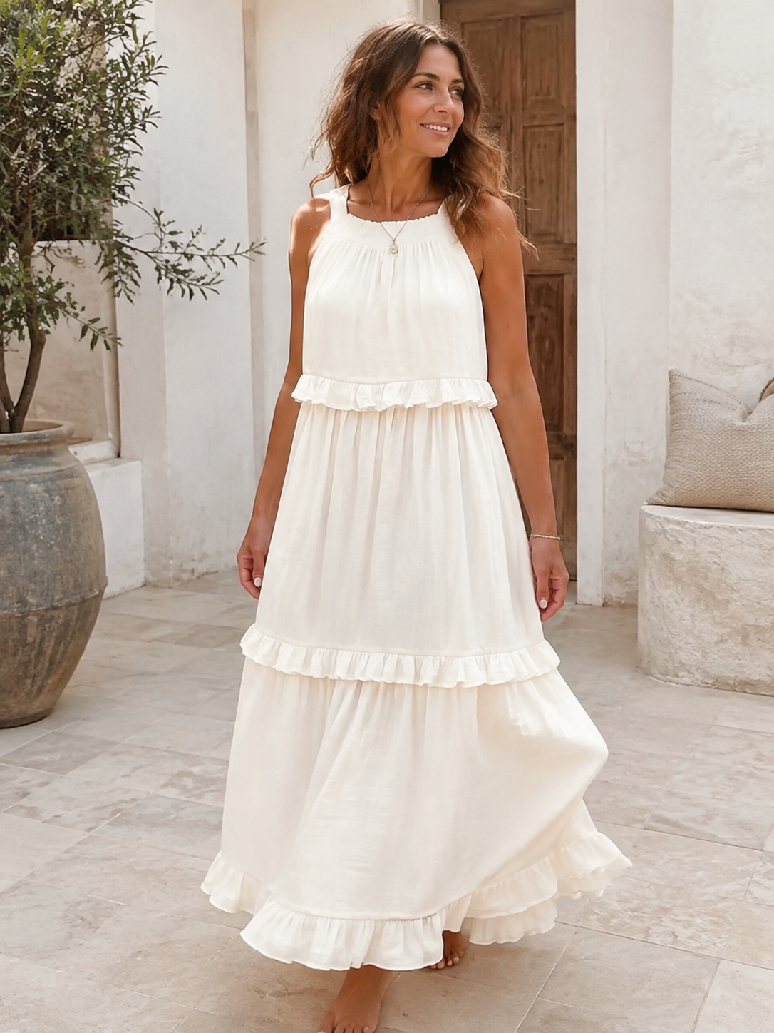 Elena – Vestido Largo Favorecedor
