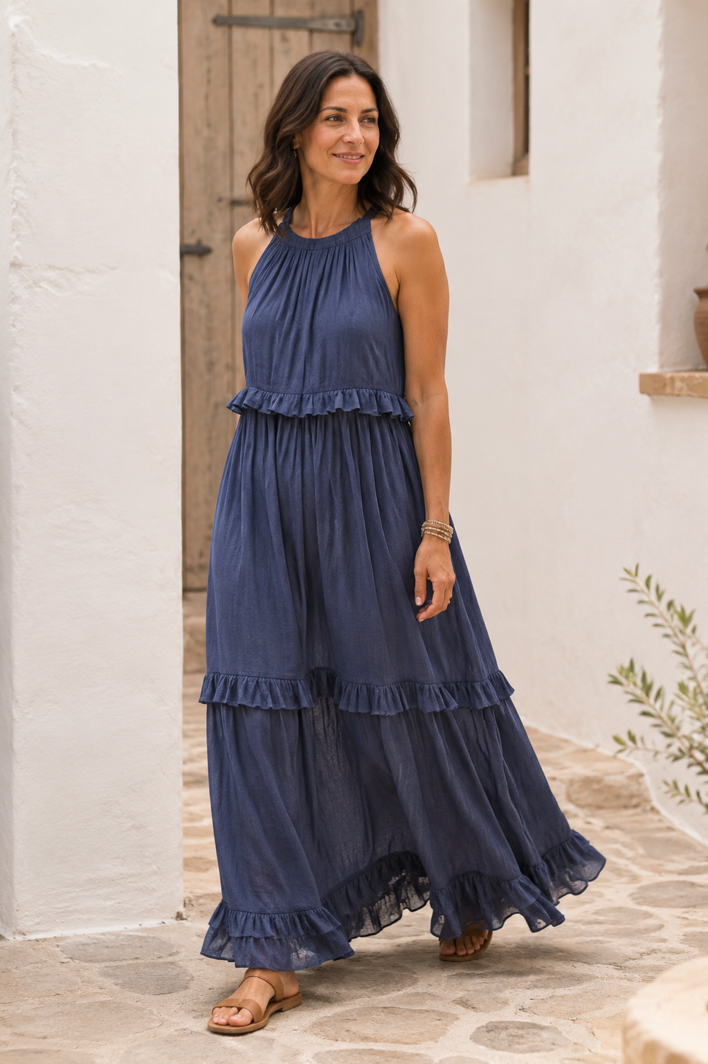 Elena – Vestido Largo Favorecedor