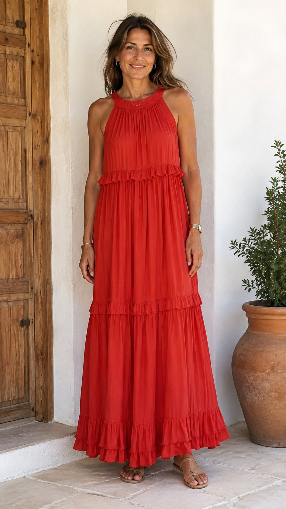 Elena – Vestido Largo Favorecedor
