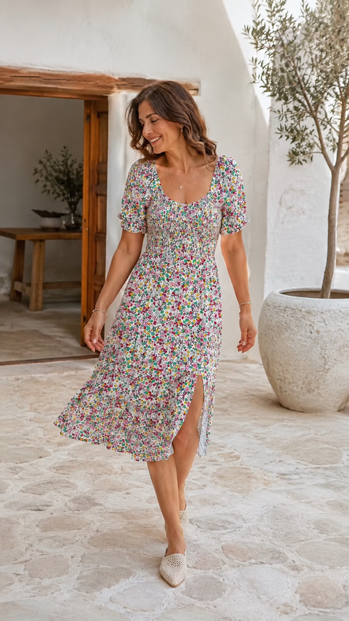 Lucía – Vestido Floral Favorecedor