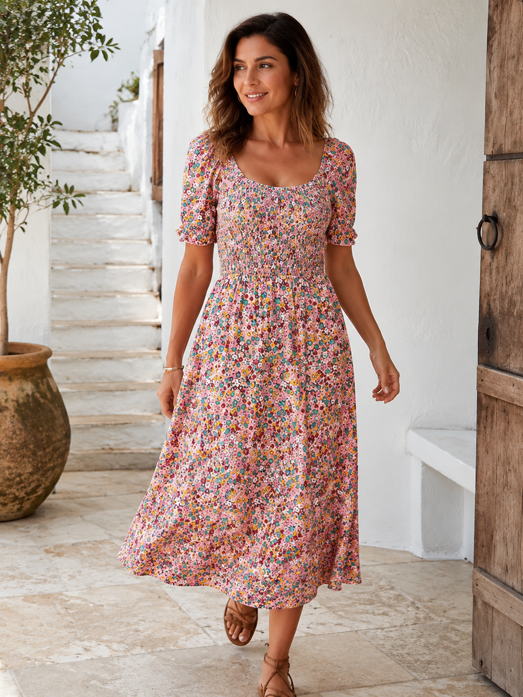 Lucía – Vestido Floral Favorecedor